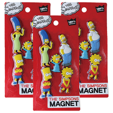 辛普森家庭冰箱磁鐵組, 混色, 3組