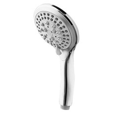 WIDE VIEW 蓮蓬頭 大面積 五檔增壓蓮蓬頭, 1個, 銀色