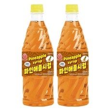 OTTOGI 不倒翁 Oh Chef鳳梨風味飲料基底糖漿, 2瓶, 1kg