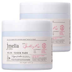 jmella 玫瑰化妝水棉片, 70片, 2罐