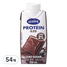 얼티브 프로틴 초코맛, 250ml, 54개