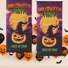 PARTYSHOW 萬聖節裝飾橫幅掛軸 2入, 4號