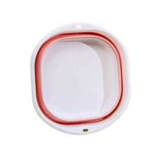 조인메이드 벽걸이 접이식 다용도 대야 바가지 소형, 핑크, 1개