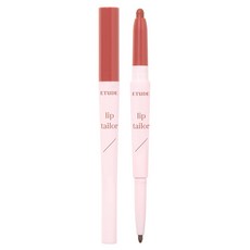 ETUDE Lip Tailor唇膏 0.6g+唇線筆 0.2g, 01號, 1入