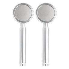 초강력 알루미늄 샤워헤드, 2개, 그레이