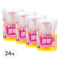 Leader棉花棒 寶寶棉花棒, 200入, 24個