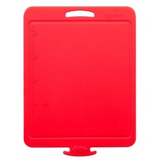 sillymann 可摺疊矽膠砧板 WSK302, 透明紅色, 1個