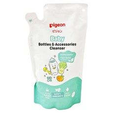 pigeon 貝親 奶瓶蔬果清潔液 補充包, 450ml, 1包
