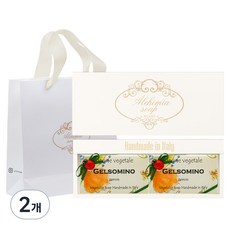 알카미아비누 비누 젤소미노 2p + 선물상자 아이보리 + 쇼핑백, 2개