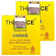 THE FACE temulawak 峇里島 薑黃日晚乳霜, 50g, 2罐