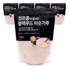 태광선식 검은콩이 들어간 블랙푸드 미숫가루, 1.5kg, 5개