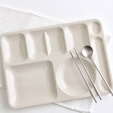 LOHJA 4格餐盤 717款, 淺米色, 1個