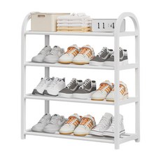 원리버 현관 깔끔 대형 신발 정리대 4단, 화이트, 1개