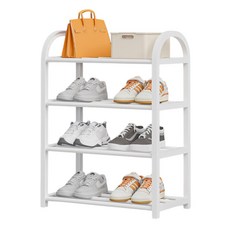 Wonriver 玄關整潔中型4層鞋架, 白色, 1個