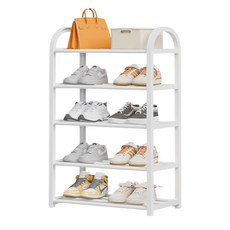 WONRIVER 玄關整潔中型5層鞋架, 白色, 1個