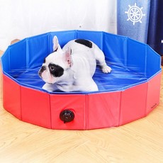 DING DONG PET 寵物折疊式游泳池 120 x 30 cm, 1個, 紅色