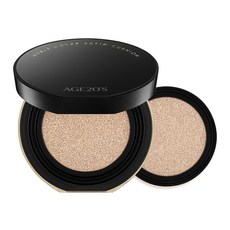 AGE20'S Noble Cover Satin持妝霧感氣墊粉餅 12g+替換芯 12g, 1組, 23 Neutral Beige