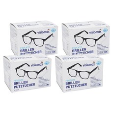 dm Balea 芭樂雅 VISIOMAX BRILLENPUTZTUCHER 眼鏡清潔布，一次性使用 擦拭片, 4盒, 14.2 x 12.5cm