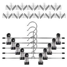 조은리빙 논슬립 코팅 치마 바지 집게, 블랙, 60개