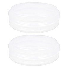 NUK Nature Sense 矽膠奶瓶蓋 安全矽膠材質 可蓋在奶瓶上使用 母乳儲存適用 密封功能, 透明色, 2個