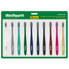 Welkeeps Welthis 精巧超細軟毛牙刷, 10入, 1個