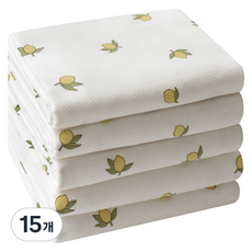 베이비앤아이 소프트 사각 천 기저귀, 모과, 15개