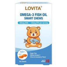 Lovita Omega-3高濃度魚油QQ凍, 30顆, 1盒