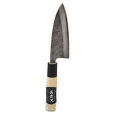 美貴久 万能小出刃 柄付 白二鋼 小出刃 朴木丸柄 NO.31 31-105A 86g, 木柄 + 白二鋼, 1支