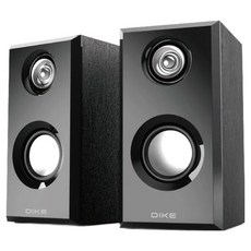 DIKE 線控式2.0喇叭 DSM225 AUX-in通用音源 USB便利供電, 木質