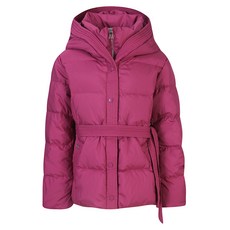 SI(씨) 여성용 덕다운 후드 레이어드 스트랩 점퍼 SJHJX9617