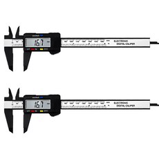 電子游標卡尺 Set 2個 碳纖維+ABS材質 24*7.5cm 含1.5V鈕扣電池, 1組