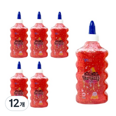 VIVID 머메이드 슬라임 액체풀, 12개, 빨강