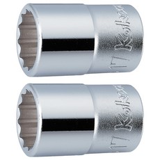 Koken 1/2 套筒 4405M 12角 13mm 手動用 短型, 2個