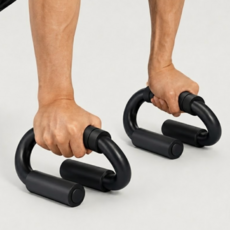 액티브랩 S자형 푸쉬업바 300kg 2p, 블랙