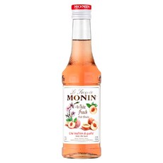 MONIN 莫寧 白桃風味糖漿, 250ml, 1瓶