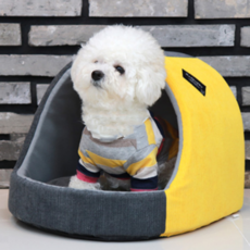 REDPUPPY 寵物畢卡索圓形屋, 雙色黃