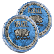 REUZEL 藍豬超強水性髮油 Blue Pomade, 113g, 輕鬆塑造男士油頭造型, 2件