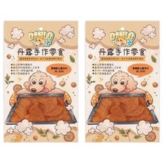 DANLO 丹露 手作肉乾零食 香嫩愛心雞肉片 低卡高蛋白 訓練獎勵, 100g, 2包