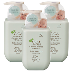 KU.KU Duckbill 酷咕鴨 舒敏積雪草寶寶洗髮精 500ml 3瓶 溫和不刺激