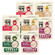 내아이애 유기농 떡뻥 쌀과자 4종 세트, 단호박, 고구마, 사과, 배, 120g, 2세트