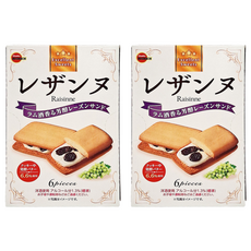 BOURBON 北日本 葡萄乾夾心派, 125.4g, 2盒