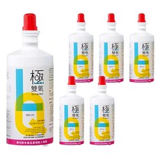 台裕 極雙氧隱形眼鏡保養液, 360ml, 6瓶