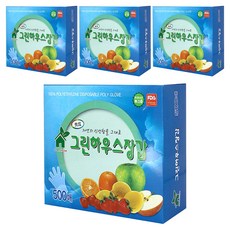GreenHouse 위생장갑, 500개입, 4개