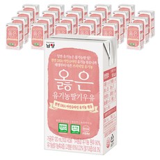 남양유업 아인슈타인 원유 옳은 유기농 딸기 우유, 120ml, 24개