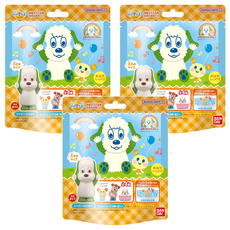 BANDAI 汪汪醬 泡澡球公仔 玩具, 115g, 3個