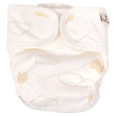 베이비앙 구름이 순면 입체형 기저귀커버, 1개