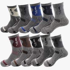 韓國 BUFFALO 男款健行登山襪, 隨機出貨, 10套