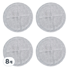 World Clean 圓形濕拖布墊 灰色, 單一商品, 8個