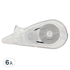 MUJI 無印良品 修正帶.本體, 6入, 透明
