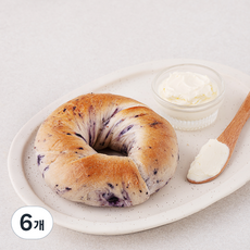 훕훕베이글 블루베리모어 베이글, 125g, 1개입, 6개